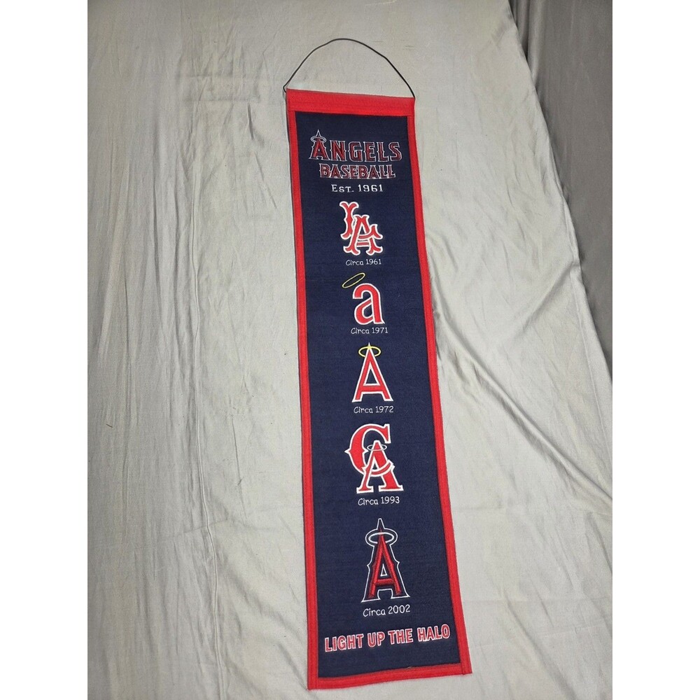 Los Angeles Angels MLB Baseball Winning Streak Embroidered Heritage Banner